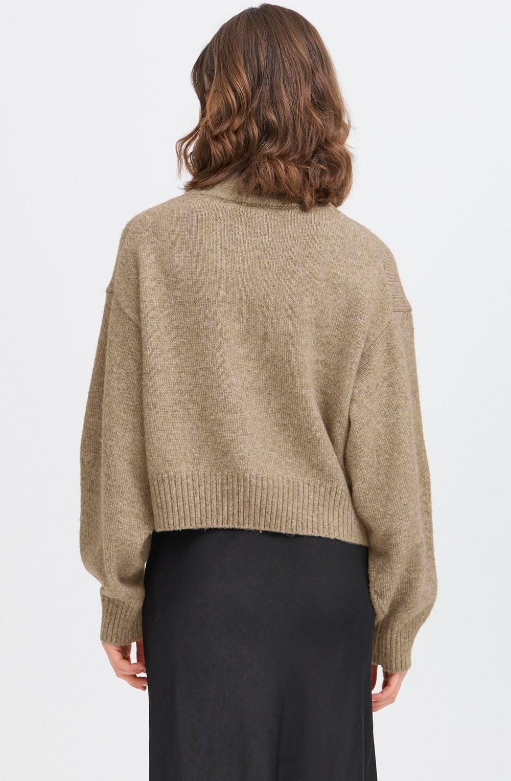 Moon Rock Ballon Sleeve Turtle neck Jumper