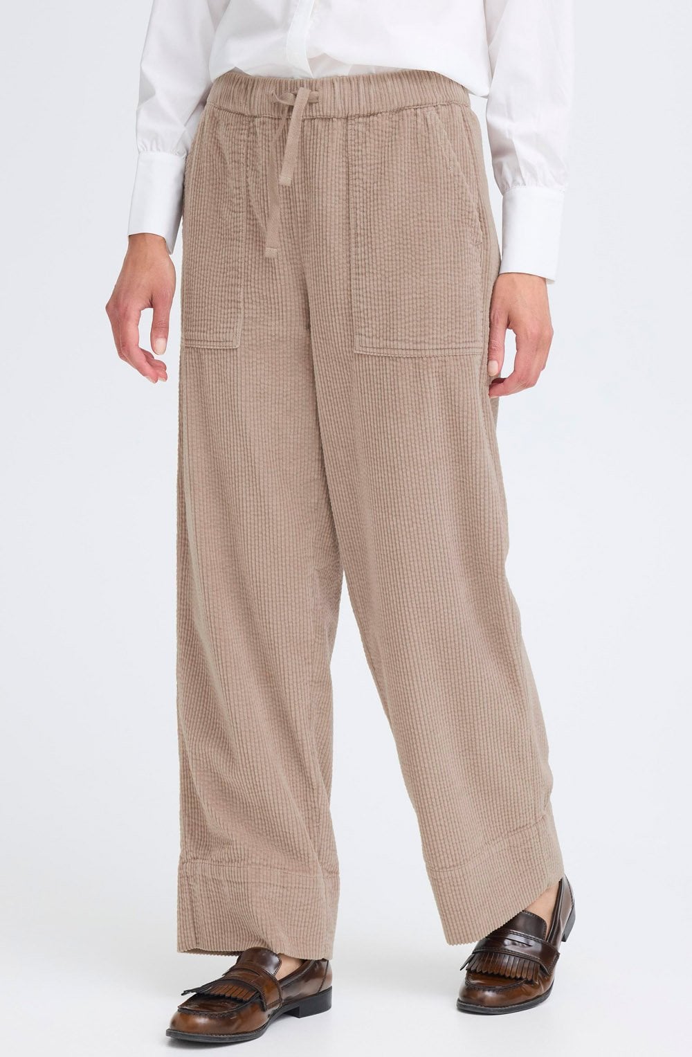 Moon Rock Corduroy Straight Leg Trousers
