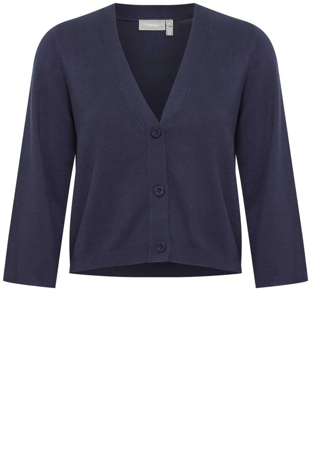 Navy Blazer Sleeve Cardigan