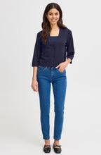 Navy Blazer Sleeve Cardigan