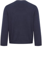 Navy Blazer Sleeve Cardigan
