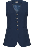 Navy Blazer Abigail Longline Waistcoat