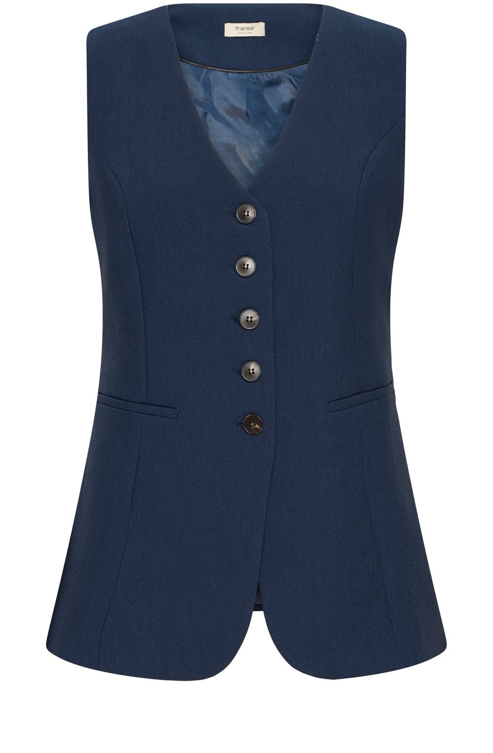 Navy Blazer Abigail Longline Waistcoat