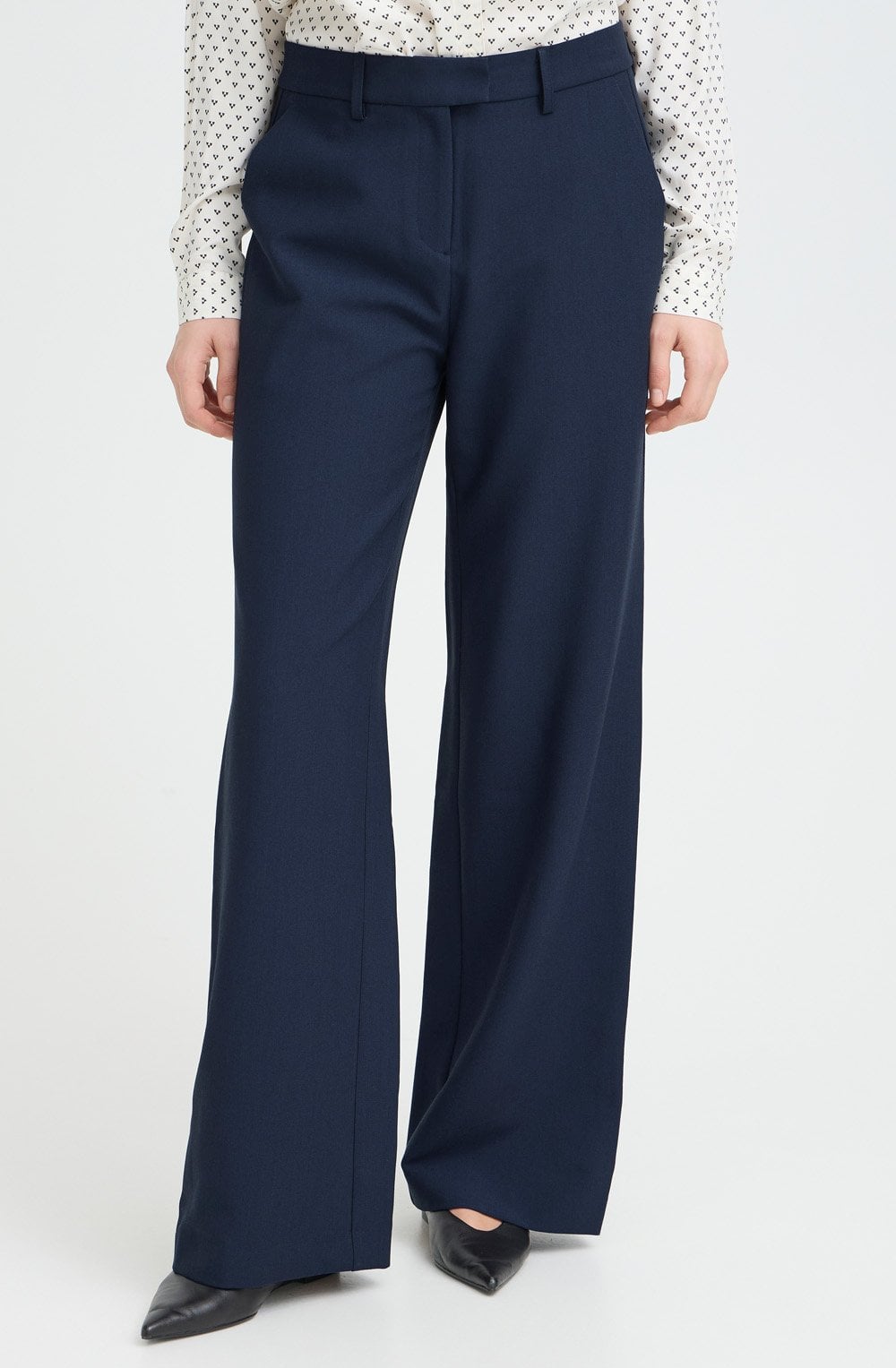 Navy Blazer Abigail Wide Leg Trousers