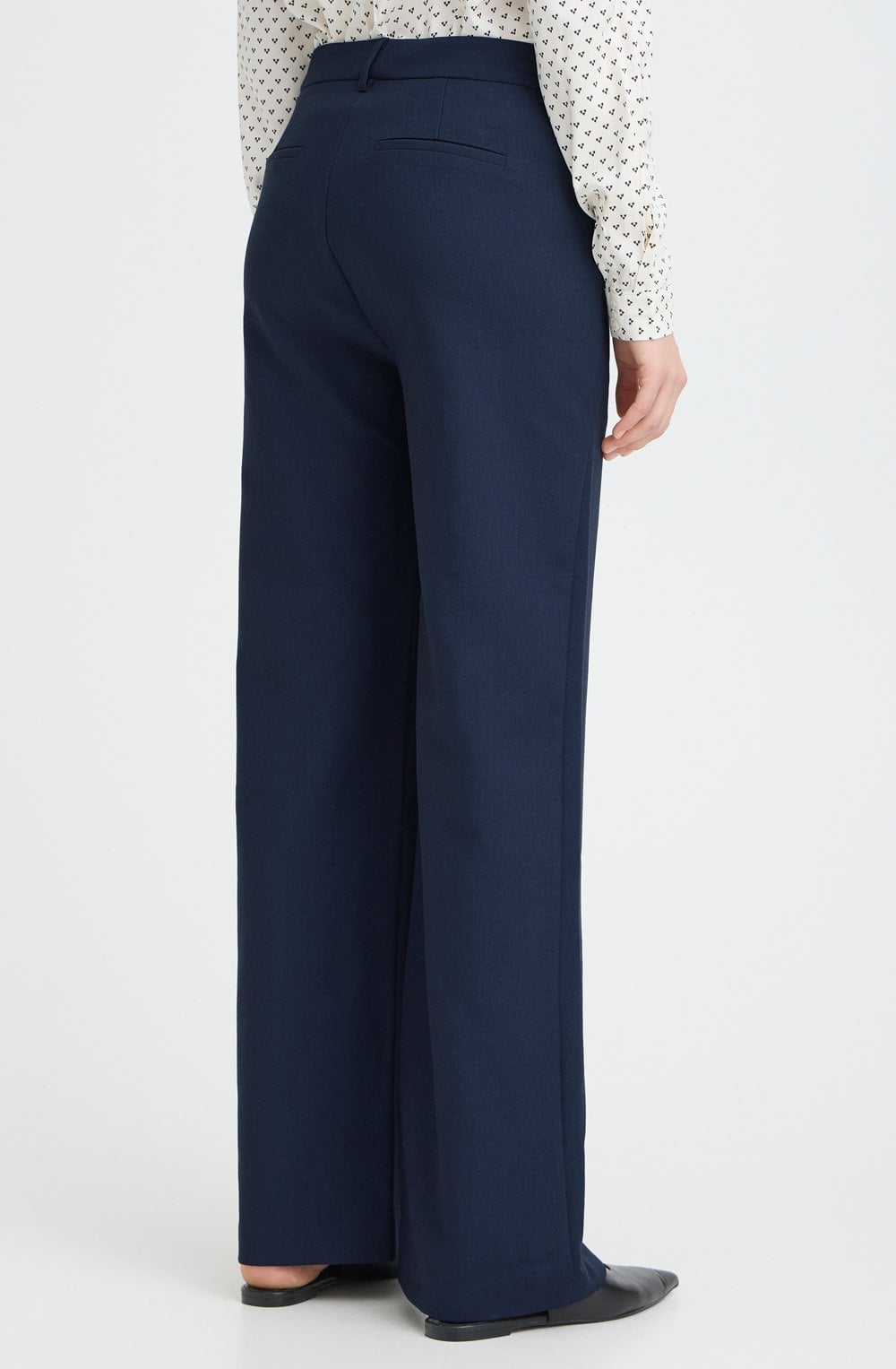 Navy Blazer Abigail Wide Leg Trousers