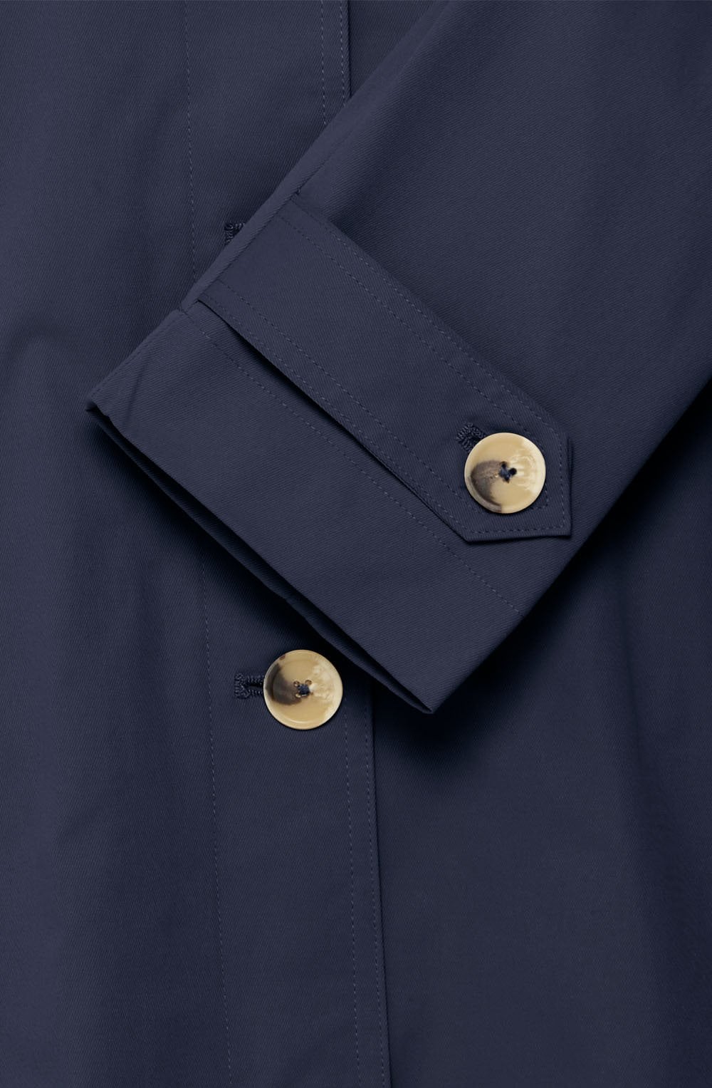 Navy Blazer Belted Mac