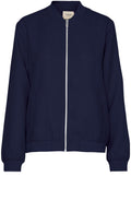 Navy Blazer Bomber Jacket