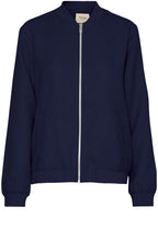 Navy Blazer Bomber Jacket