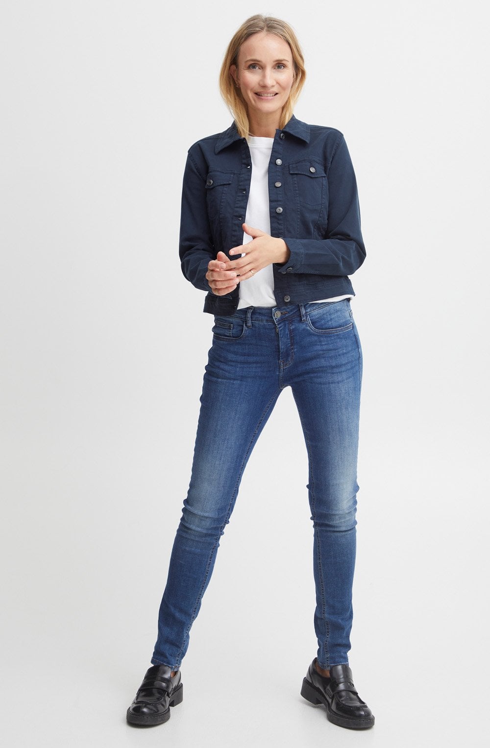 Navy Blazer Denim Jacket