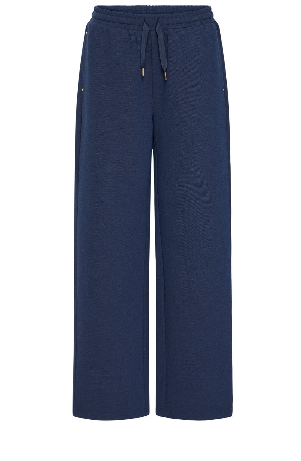 Navy Blazer Priya Textured Jersey Trousers