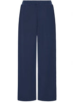 Navy Blazer Priya Textured Jersey Trousers