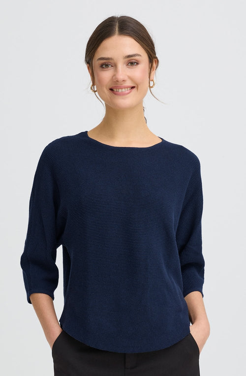 Navy Blazer Sinja Batwing Jumper