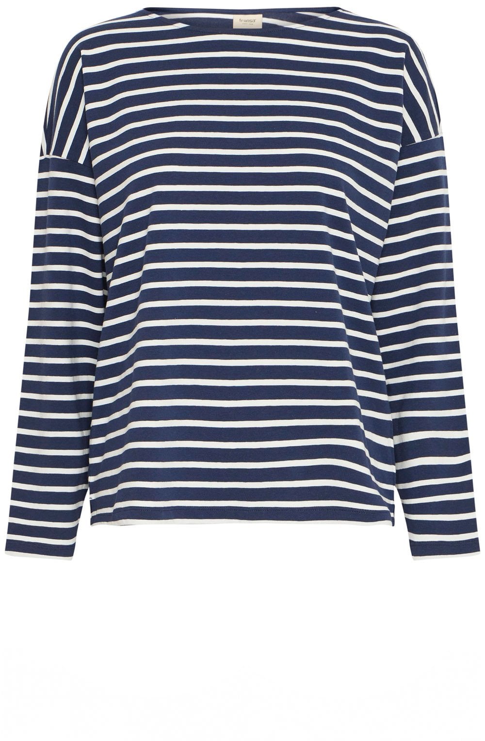 Navy Blazer Striped Top