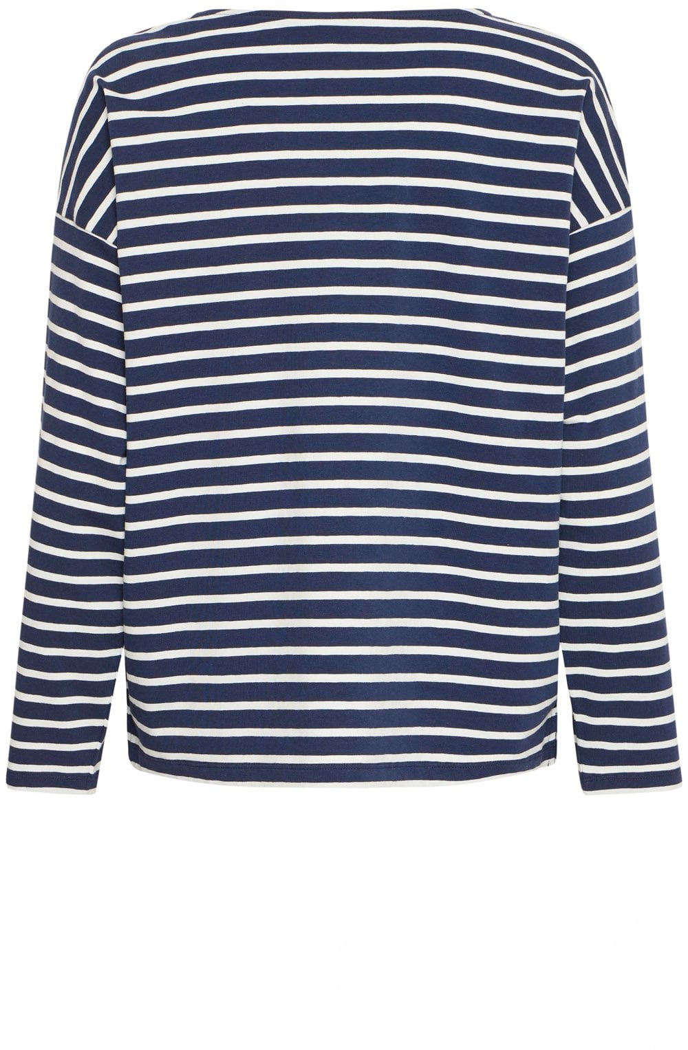 Navy Blazer Striped Top
