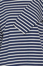 Navy Blazer Striped Top