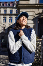 Navy Contrasting Teddy Waistcoat
