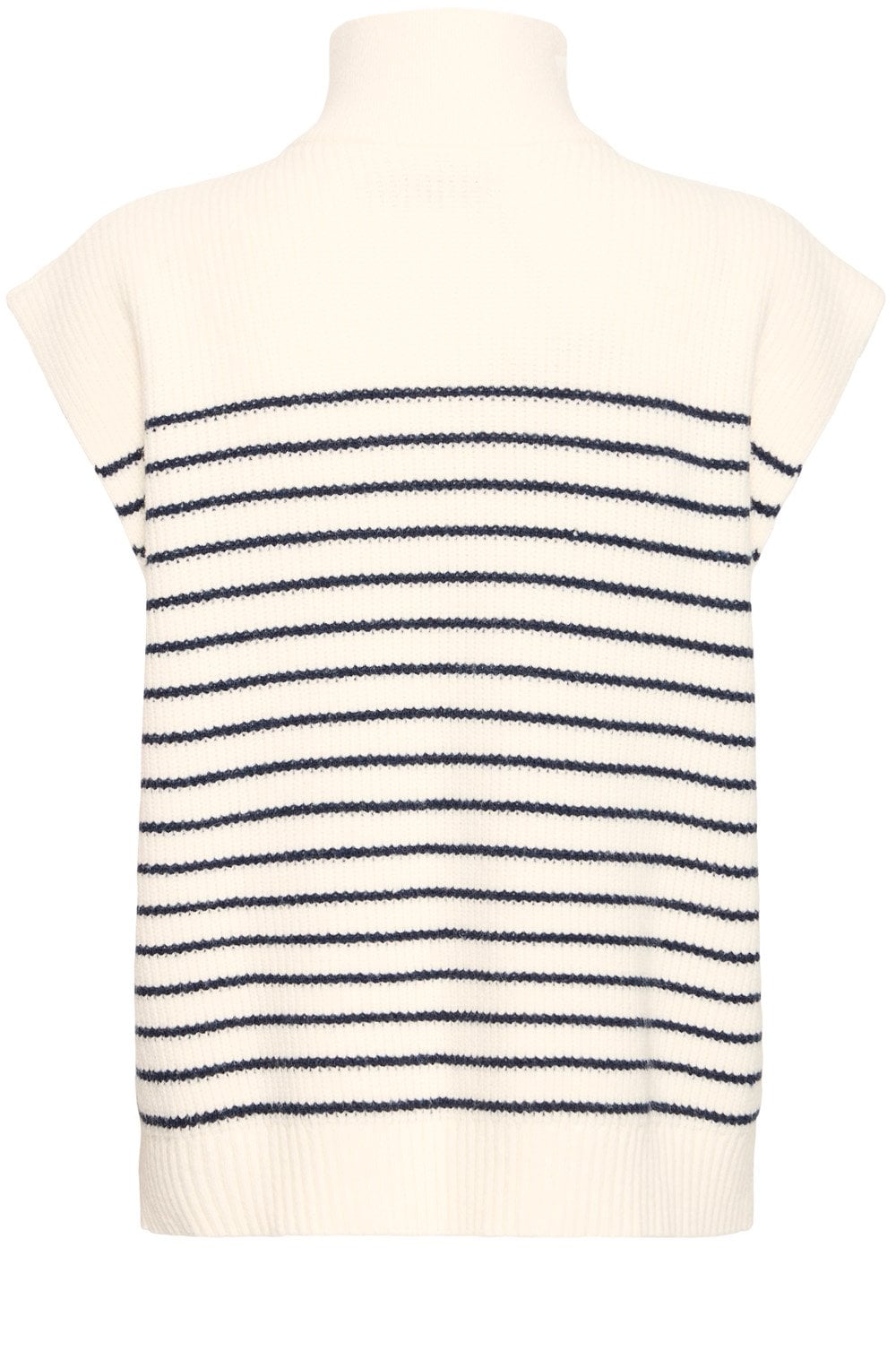 Navy Striped Quarter Zip Slip Over