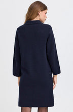 Night Sky Collared Knitted Dress
