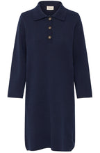 Night Sky Collared Knitted Dress