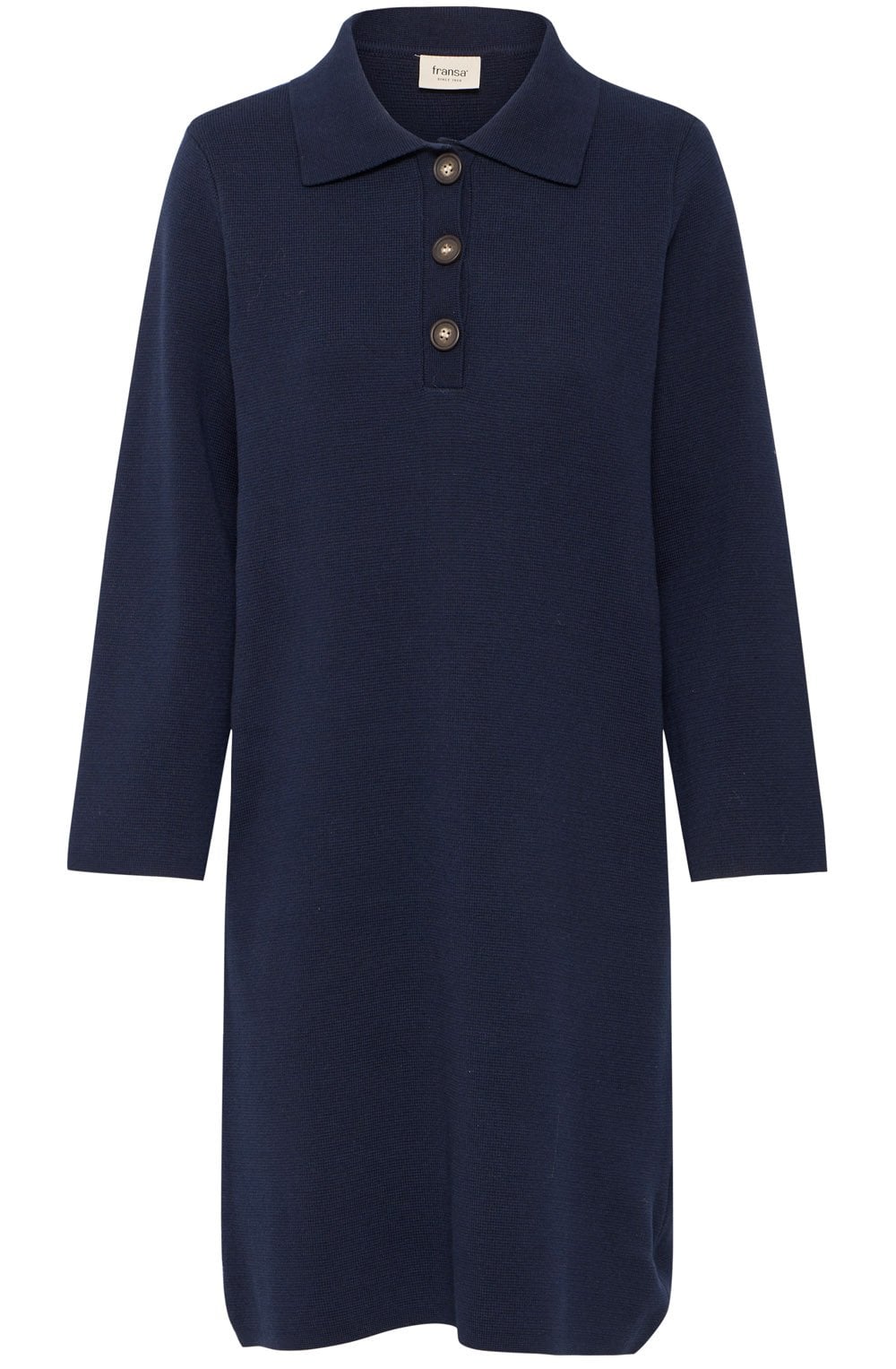 Night Sky Collared Knitted Dress