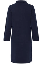 Night Sky Collared Knitted Dress