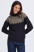 Night Sky Patterned Chest Jumper