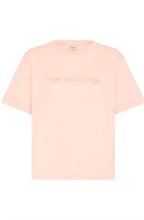 Pink Keep Shining Motif T Shirt