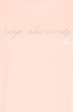 Pink Keep Shining Motif T Shirt