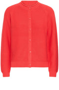 Poinsettia Knitted Button Up Cardigan