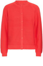 Poinsettia Knitted Button Up Cardigan