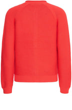 Poinsettia Knitted Button Up Cardigan