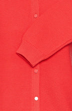 Poinsettia Knitted Button Up Cardigan