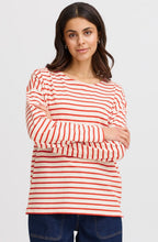 Poinsettia Striped Top