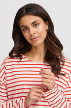 Poinsettia Striped Top