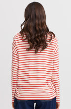 Poinsettia Striped Top