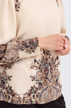Pumicestone Beige Paisley Blouse