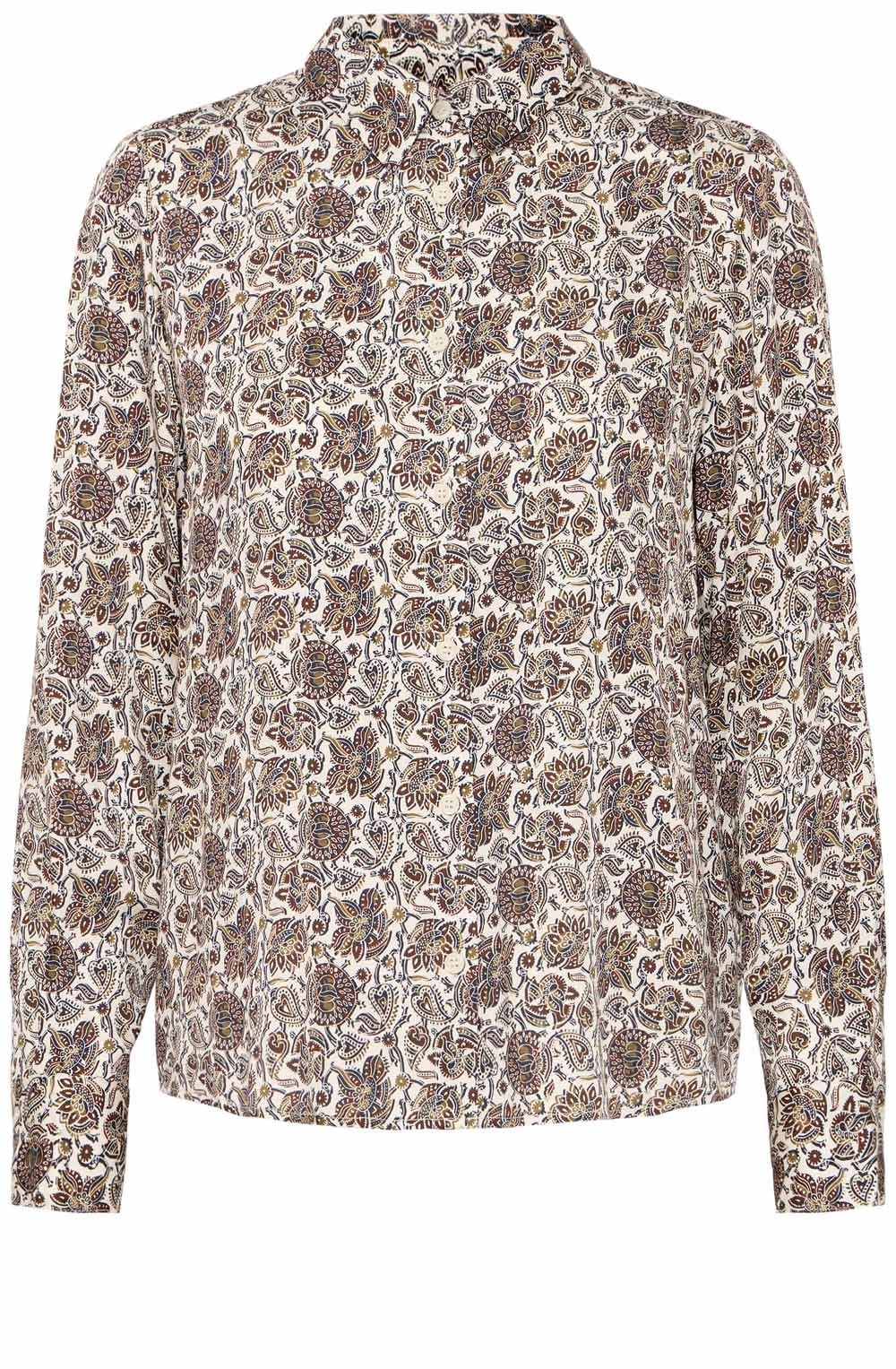 Pumicestone Black and Fudge Paisley Shirt