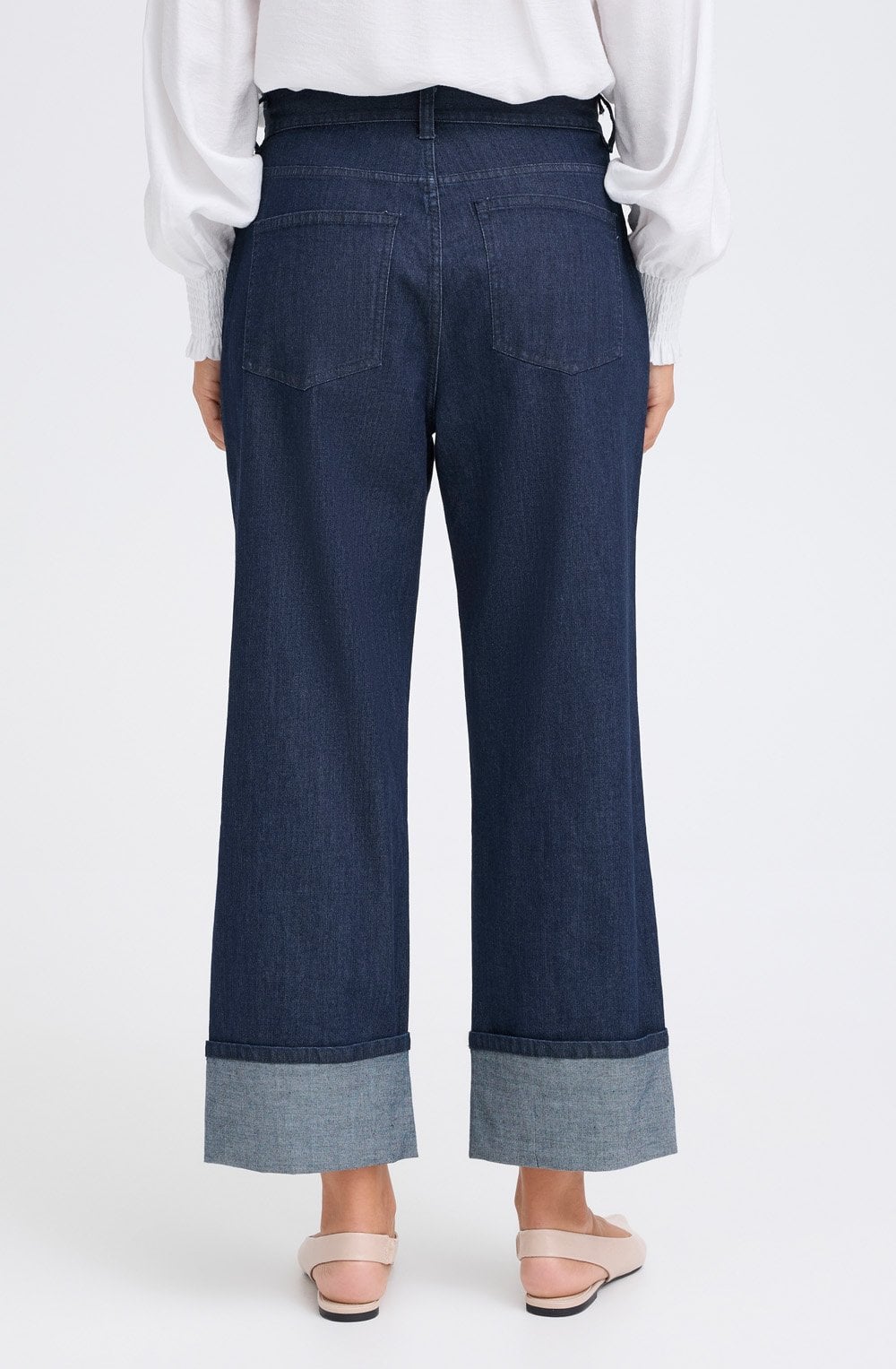 Raw Blue Deep Turn Up Chicago Jeans