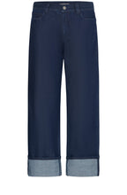 Raw Blue Deep Turn Up Chicago Jeans