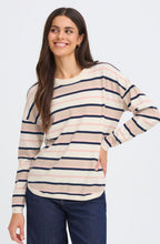 Rose Smoke and Navy Striped Melani Pullover