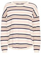 Rose Smoke and Navy Striped Melani Pullover