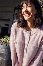 Rose Smoke Half Button Pullover