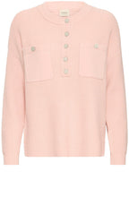 Rose Smoke Half Button Pullover