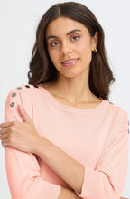 Rose Smoke Shoulder Detail Pullover