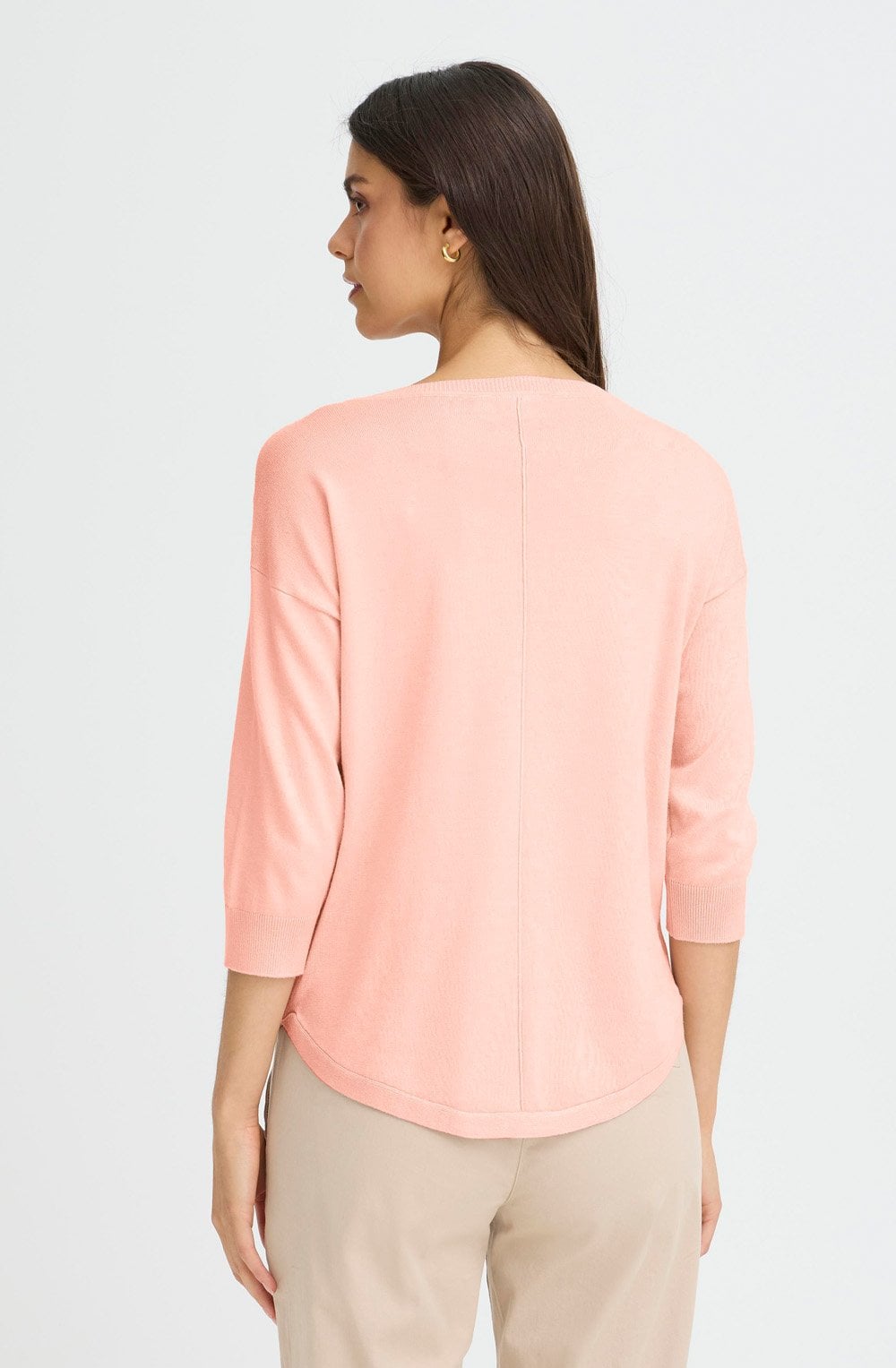 Rose Smoke Shoulder Detail Pullover