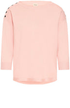 Rose Smoke Shoulder Detail Pullover