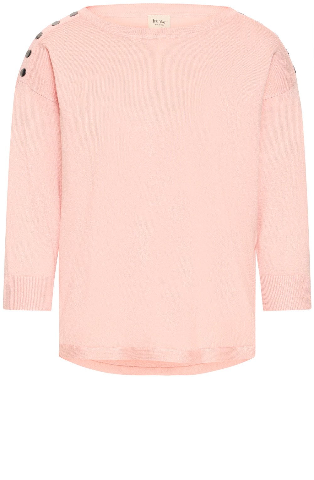 Rose Smoke Shoulder Detail Pullover