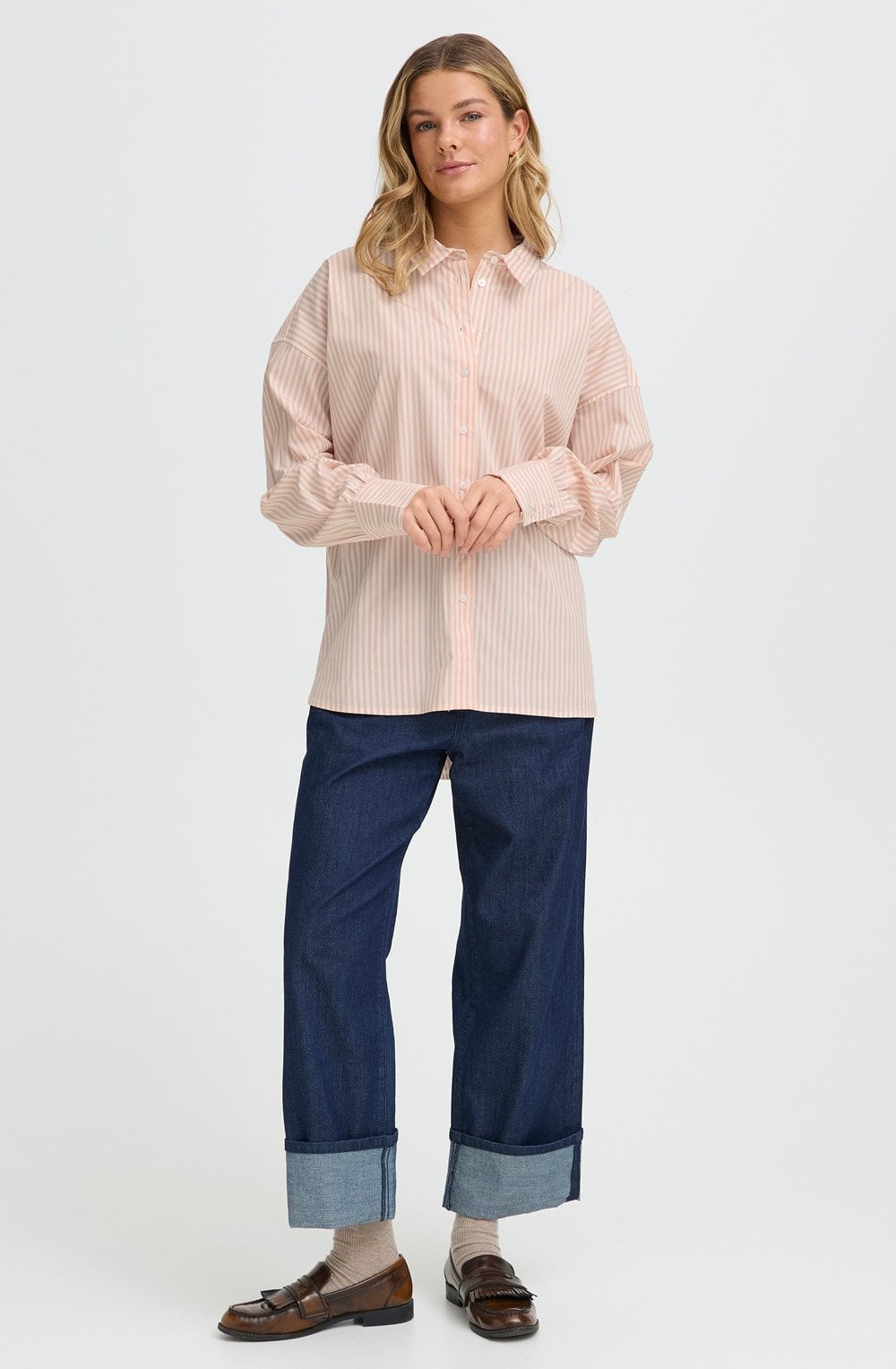 Rose Smoke Striped Zashirt Shirt