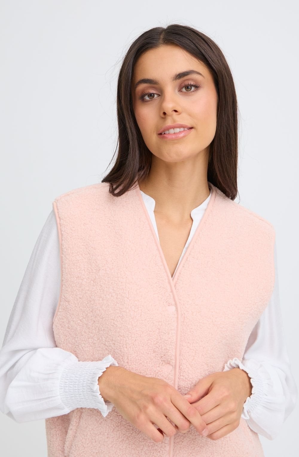Rose Smoke Teddy Waistcoat