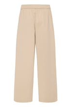 Savannah Tan Wide Leg Ankle Length Trousers